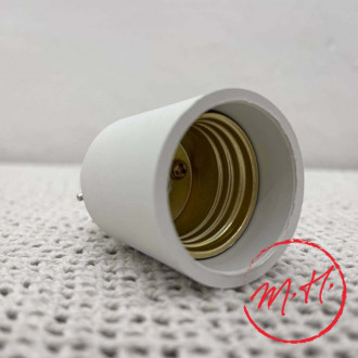 Adaptateur B22 vers E27 blanc