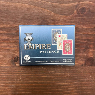 Set of two Patience Empire decks of cards