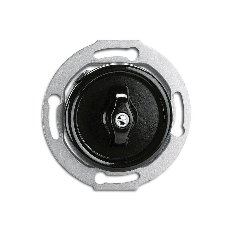 Interrupteur double rotatif Rotary en bakelite rond encastrable