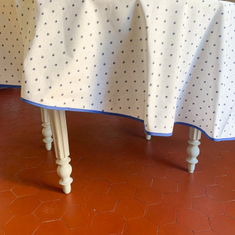 Nappe calisson ronde blanc