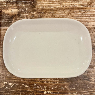 Petit plat en grès naturel