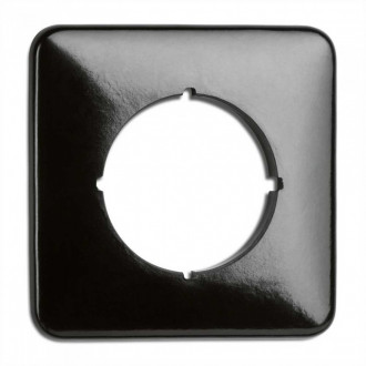 Satellite/RJ45 socket cover in bakelite