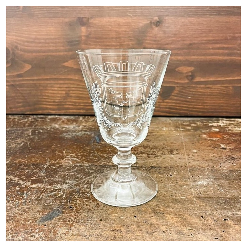 6 Maison Empereur guilloché water glasses