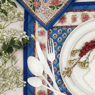 Souleiado Blue Fleur d'Arles Placemat