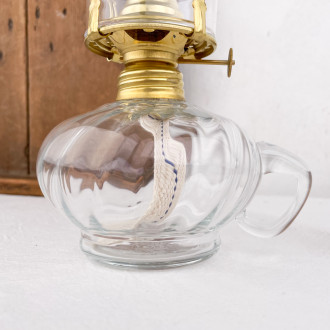 hand-blown glass oil lamp base