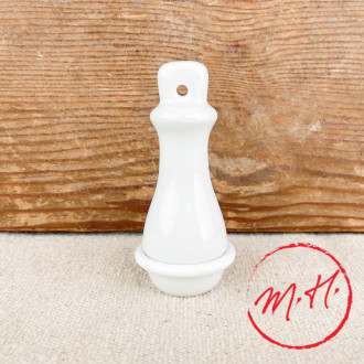 Porcelain toilet pull