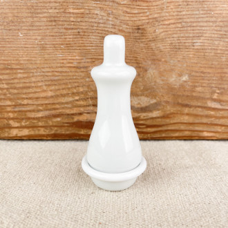 Porcelain flush pull knob