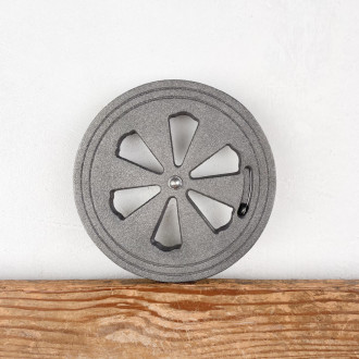 Adjustable round cast-iron ventilation grille Ø15cm