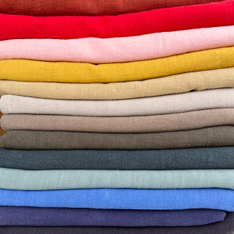 Pre-washed linen beach towel
