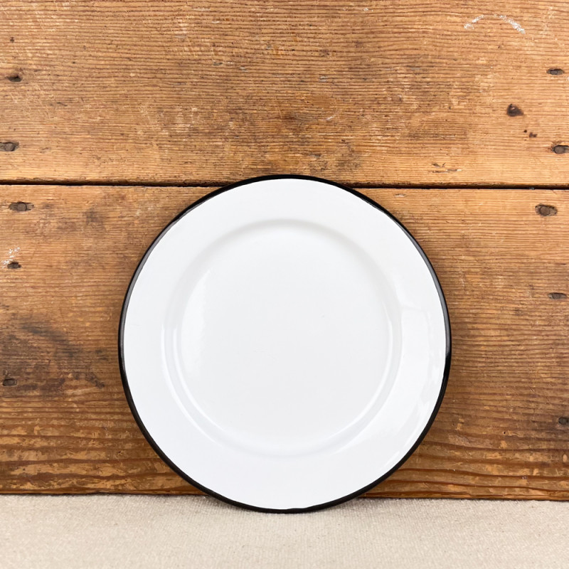 White enamel plate ø20cm