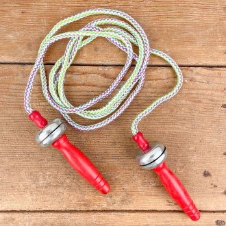 Skipping rope with bells