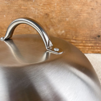 Stainless steel bell for plancha