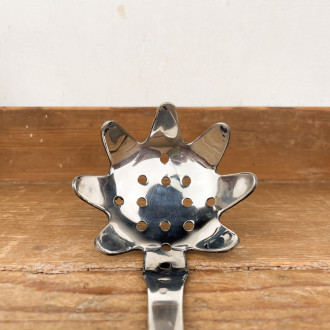 Stainless steel pasta spoon