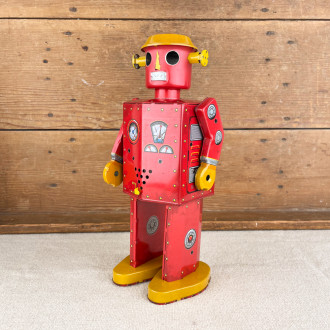 robot Atomic Man red toy