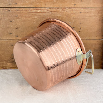 Hammered copper jam pan