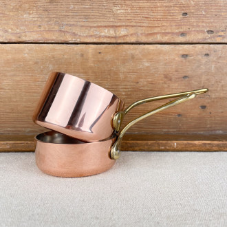 Cassolette in copper with brass tail Agnelli