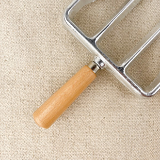 Aluminium and wood iron stand