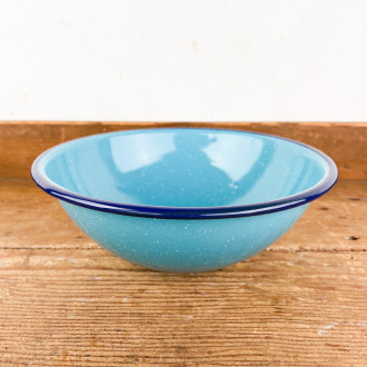 soup bowl, cinsa soup plate in turquoise enamel