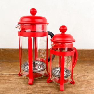 Bodum piston coffee maker red