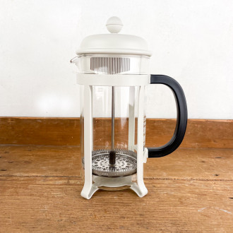 Cafetière à piston Bodum blanche grand modèle