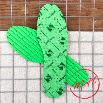 Anti-bacterial and anti-odour sapphire soles