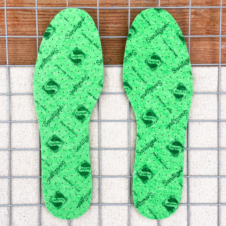 Anti-bacterial and anti-odour sapphire soles