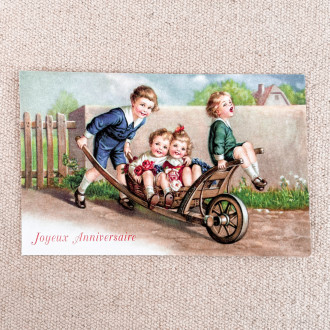 Happy Birthday postcard ludom editions