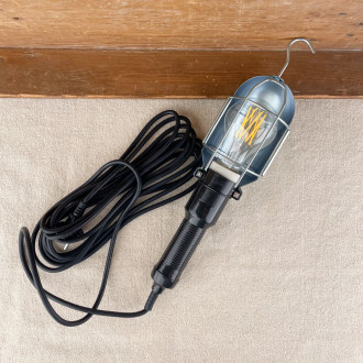 Work light with metal frame