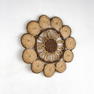Sisal flower trivet