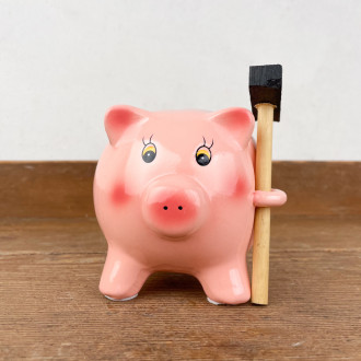 piggy bank to break