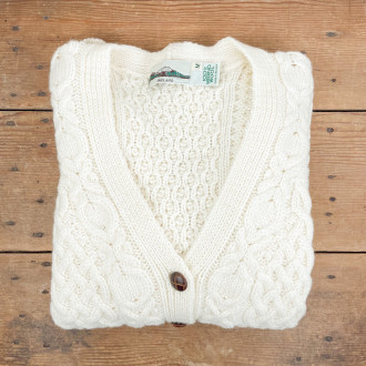 Irish merino wool cardigan