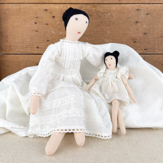 Victorian Chiffon doll and her daughter