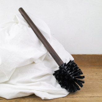 Black toilet brush with replaceable head