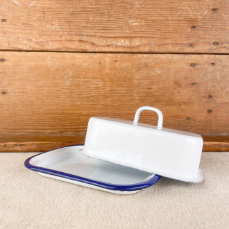 Enamel butter dish