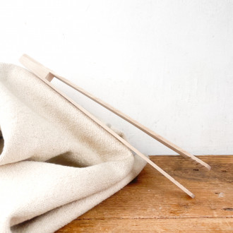 Wooden toasting tongs