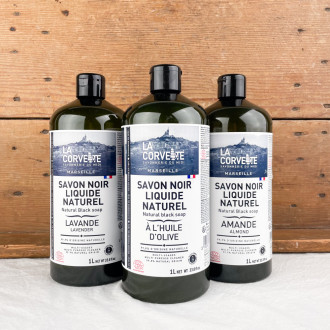 Perfumed liquid black soap 1L La corvette