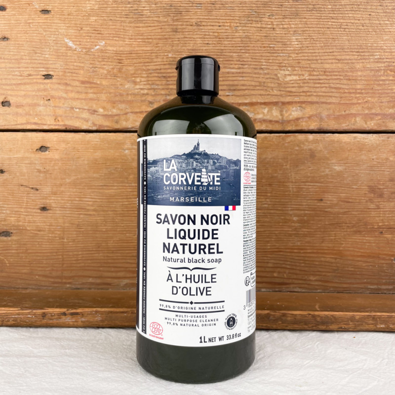 Liquid black soap Olive oil 1L La Corvette