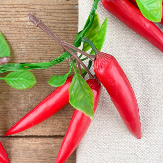 Plastic chili pepper garland