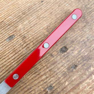 Set of 4 burgundy-red matt-effect cutlery sets