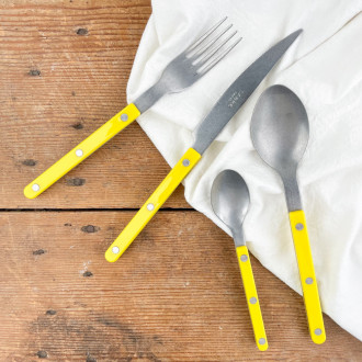 Sabre yellow bistro cutlery