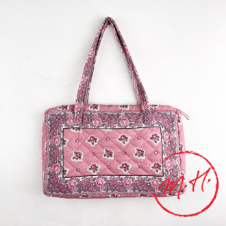 Adiana pink quilted handbag