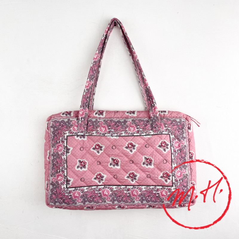 Adiana pink quilted handbag