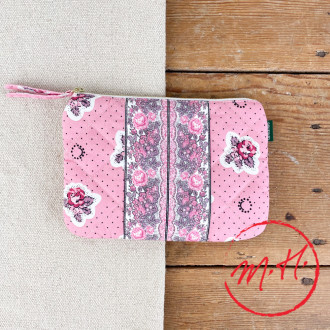 Pink make-up bag