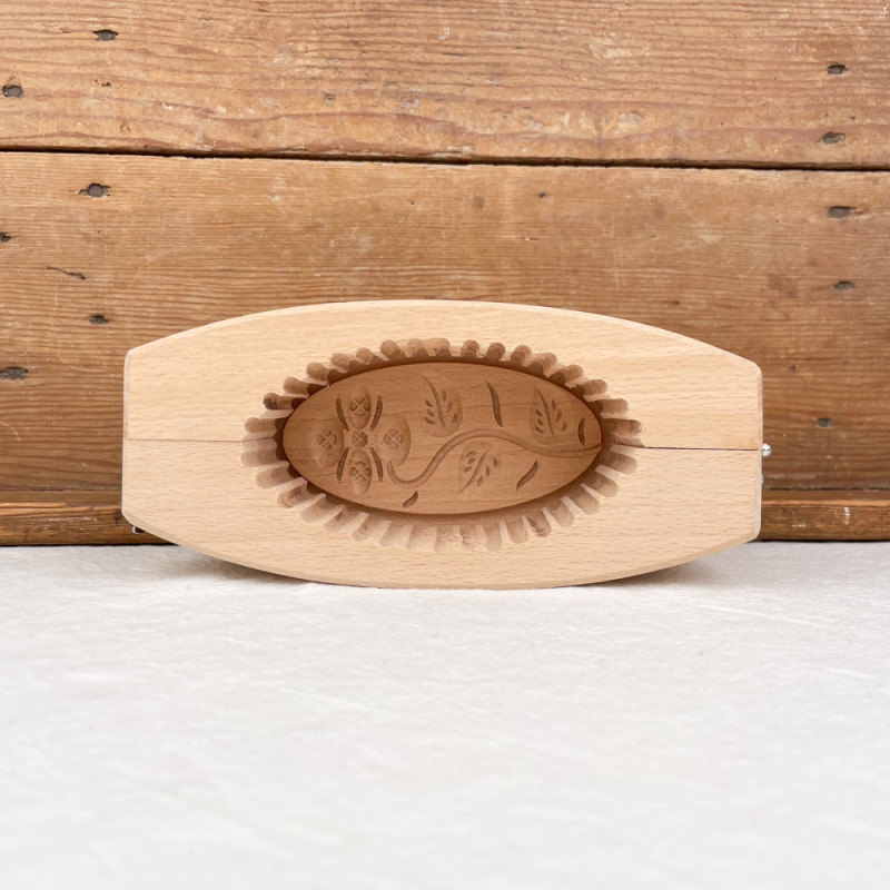 Butter mould oval flower 250g