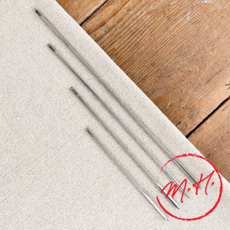 Straight stainless steel clamping needle