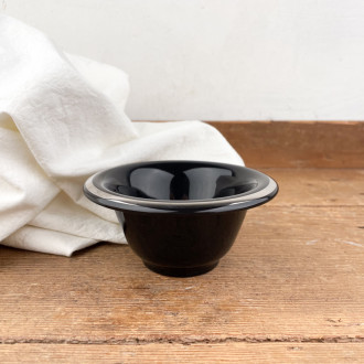 Black ceramic shaving bowl