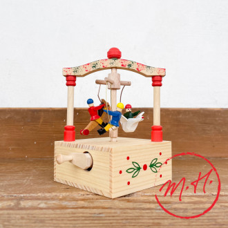 Wooden music box Carrousel