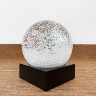 Snow globe for skiers
