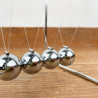 Newton pendulum steel balls
