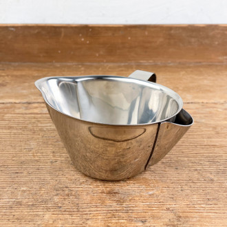 Lean fat gravy boat in stainless steel